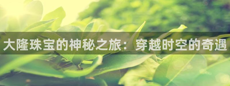 新宝5尤74OOO5：大隆珠宝的神秘之旅：穿越时空的奇遇