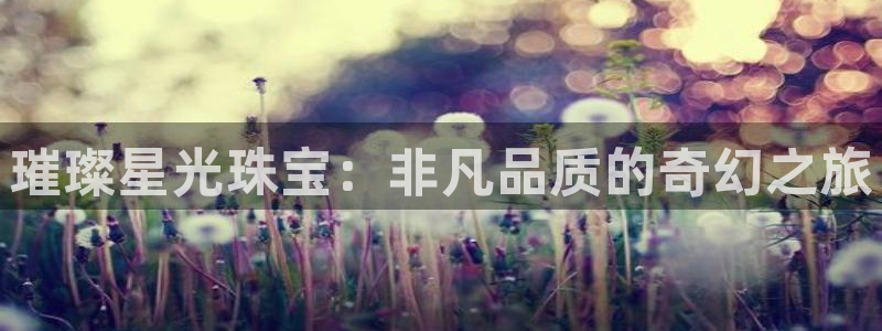 新宝5登录注册：璀璨星光珠宝：非凡品质的奇幻之旅