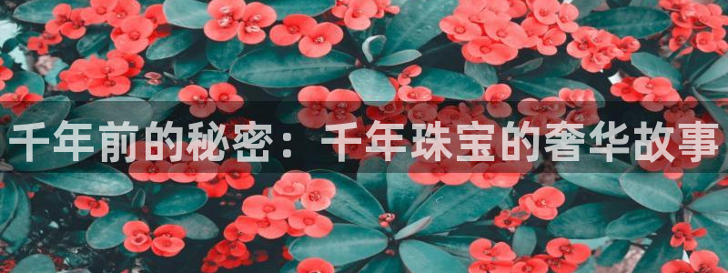 新宝5官网：千年前的秘密：千年珠宝的奢华故事