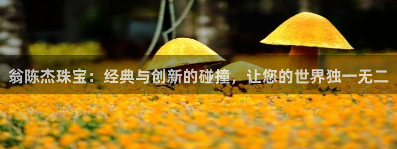 新宝5娱乐经：翁陈杰珠宝：经典与创新的碰撞，让您的世界独一无二