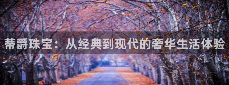 新宝5平台注册：蒂爵珠宝：从经典到现代的奢华生活体验