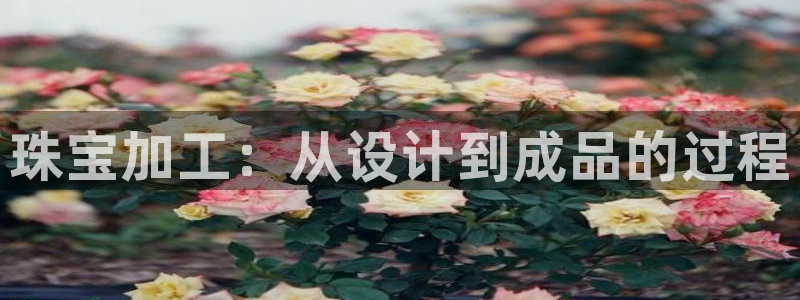 新宝5导师：珠宝加工：从设计到成品的过程