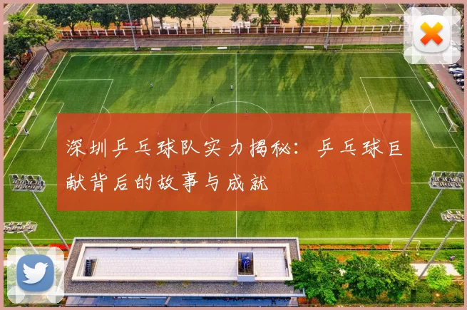 深圳乒乓球队实力揭秘：乒乓球巨献背后的故事与成就